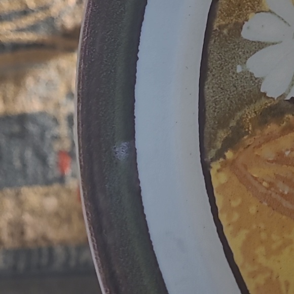 VINTAGE MIKASA 'INDIAN SUMMER' STONE KRAFT DINNER PLATES SET OF 2 - Picture 4 of 14